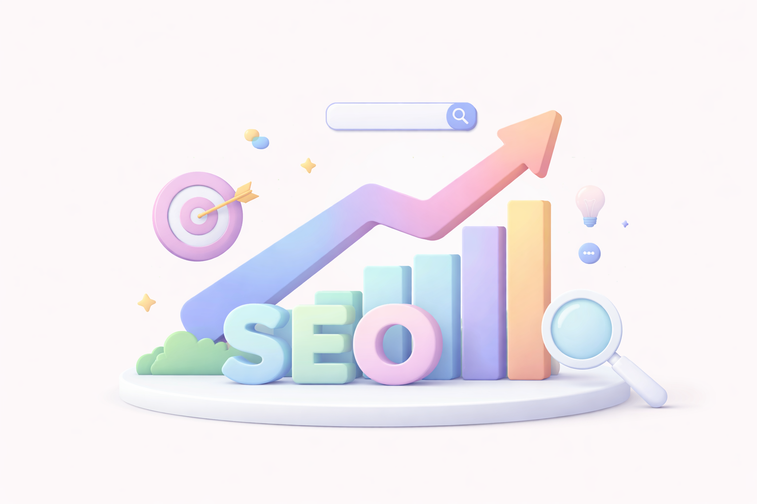 Абстрактно изображение за статия в сео и шопифай агенция seoexpert.bg за информативна статия - СЕО оптимизация 2026 (search engine optimization) тенденции