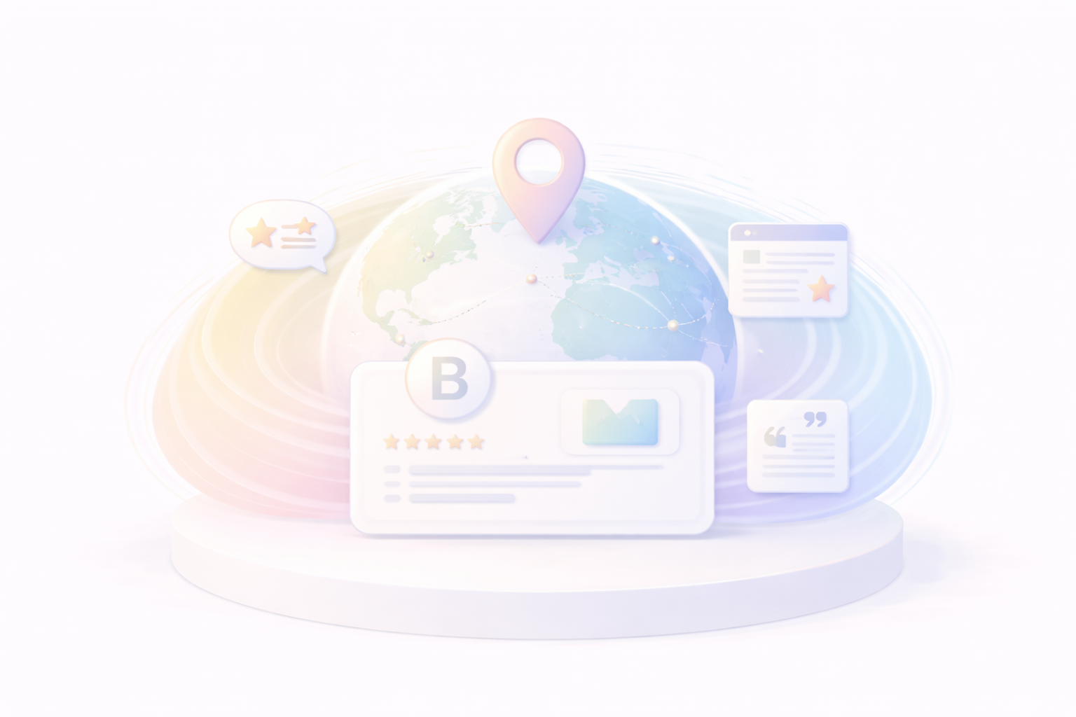 Абстрактно изображение за полезна и качествена статия от препоръчвани generative engine optimization специалисти от дигитална GEO агенция SEOexpert.bg, представящо статия - GEO и бранд сигнали: споменавания, цитирания и контекст, който носи трафик